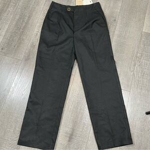 MOTF SHEIN Straight Leg Pant Work Size L black shimmer